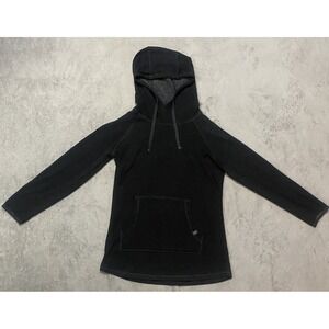 Free Fly Women's S Performance Bamboo Fleece Pullover Hoodie Black Drawstring